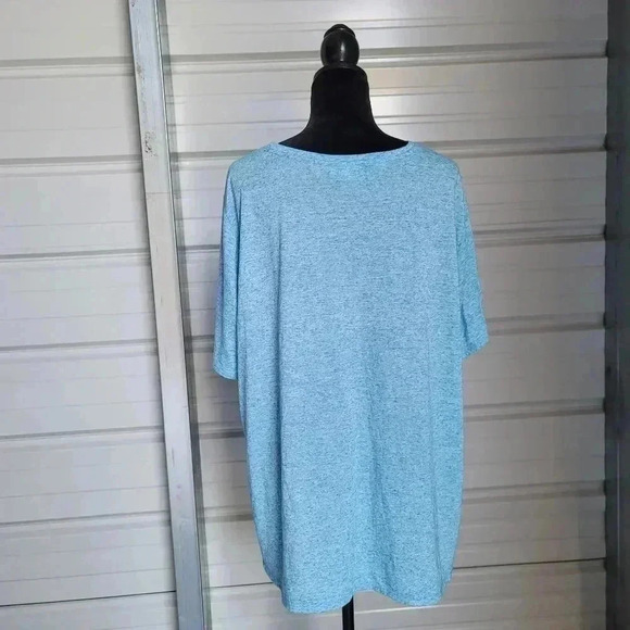 $55 Calvin Klein Performance Shirt Blue White Stretch Short Sleeve Plus Size 3X - Picture 7 of 11